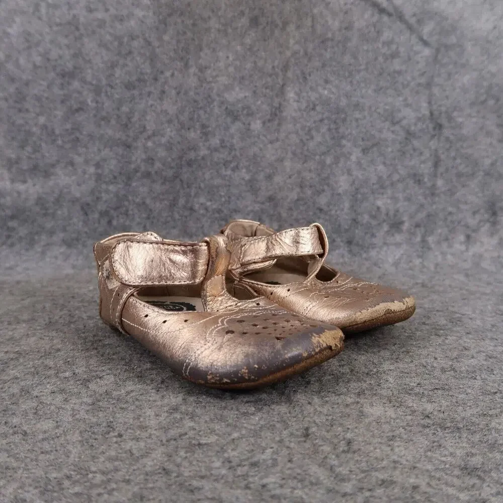 Livie & Luca Shoes Baby 6-12 Months Cora III Rosegold Metallic Mary Jane Leather